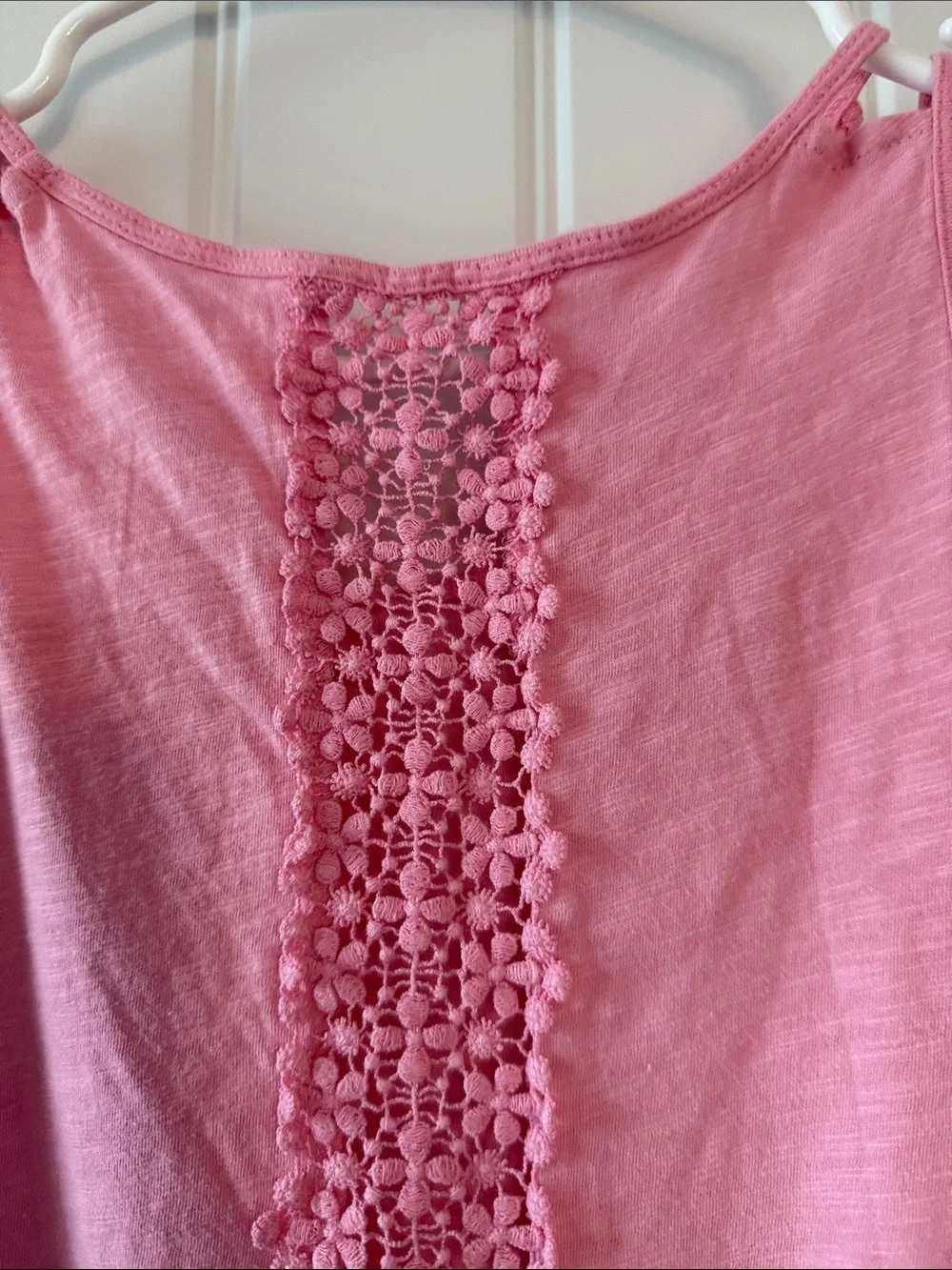 Gently worn The Children's Place Pink Ruffle-Hem Tank Top